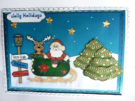 3D Christmas Tree and Card Front by Rosina Walker