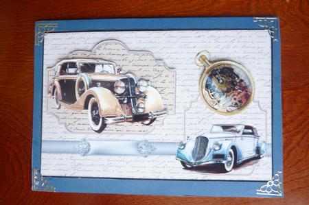 Vintage Car with Toppers by Rosina Walker