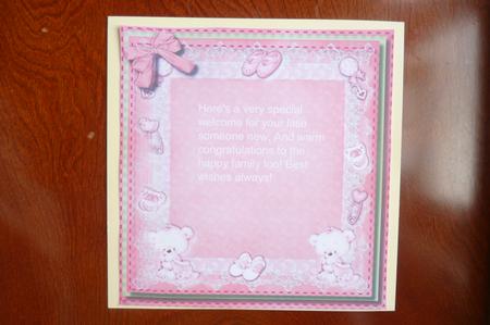 It's a Girl, Incert by Rosina Walker
