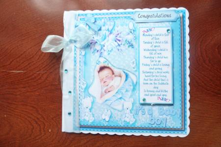 Baby Congratulations It's a Boy by Rosina Walker