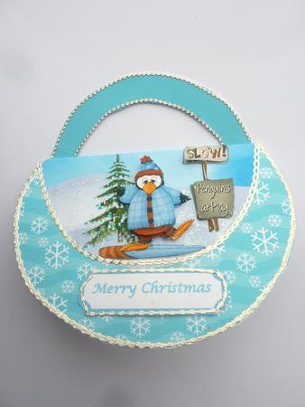 Lets Play Wobble Handbag Card by Rosina Walker