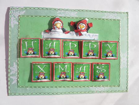Happy Xmas Penquins by Rosina Walker