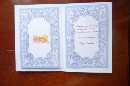 Vintage Lilac Lace A5 Insert by Rosina Walker
