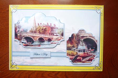 Bridge Over the River Quick Card with Toppers by Rosina Walker