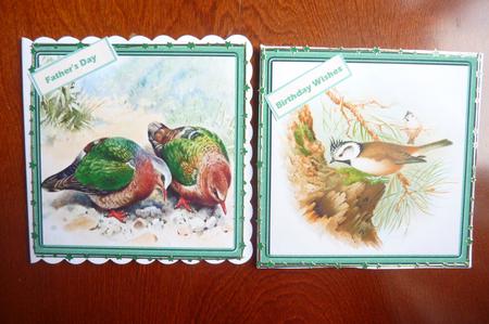 Doves and Tit Bird Toppers by Rosina Walker