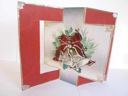 Holly and Bells Swing Card by Rosina Walker