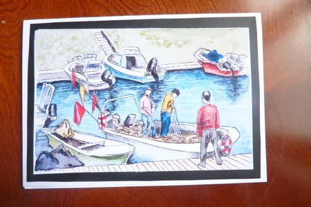 Fishing Background by Rosina Walker