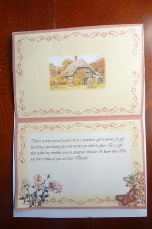 Beautiful Country Cottage Insert by Rosina Walker
