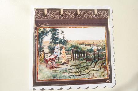 The Milkmaids Card with Stackers by Rosina Walker
