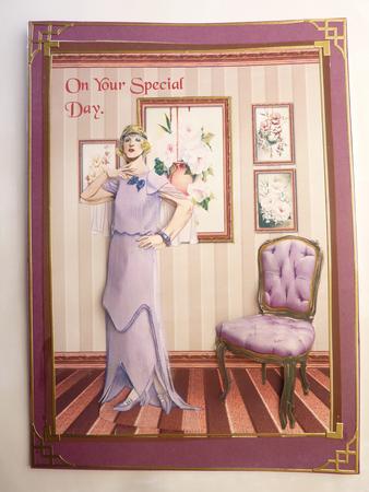 Deco Lady in the Parlour Large Topper by Rosina Walker