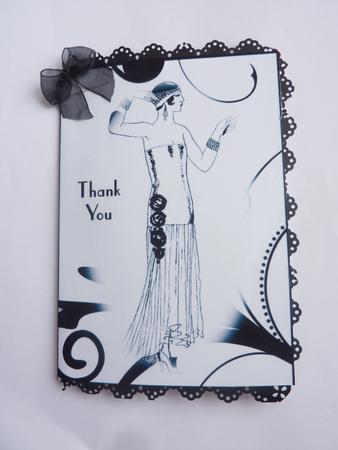 Art Deco Ladies Notecards 5 by Rosina Walker
