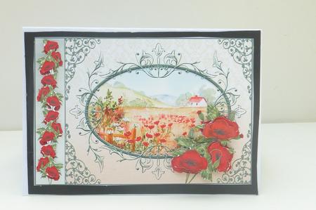 Poppy Field Country Scene by Rosina Walker
