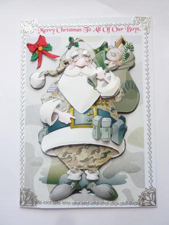 Armed Forces Santa Claus A4. by Rosina Walker