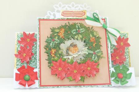 Christmas Robin Wreath Topper & Decoupage by Rosina Walker