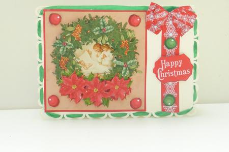 Nativity Wreath Topper & Decopuage - Jesus & Little Angels by Rosina Walker