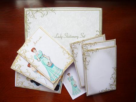 Vintage Lady Stationery/writing Set by Rosina Walker
