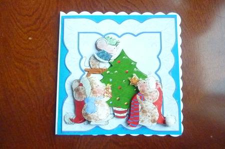 Mice Dress the Tree, Looking for a Star Card by Rosina Walker