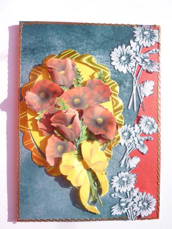 Poppy Bouquet Decoupage by Rosina Walker