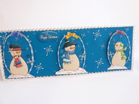 Snowmen Dl Card by Rosina Walker