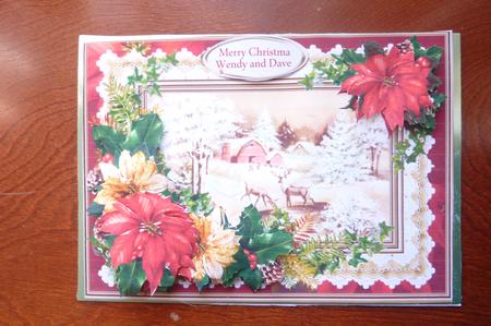 Winter Scene with Holly and Ivy by Rosina Walker