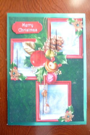Christmas Baubles Frame Trio by Rosina Walker