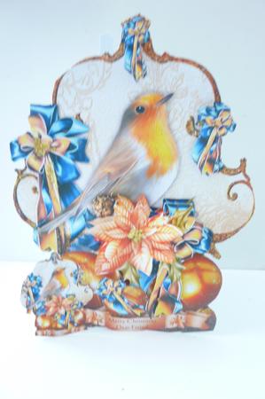 Robin Bird in Vintage Style by Rosina Walker