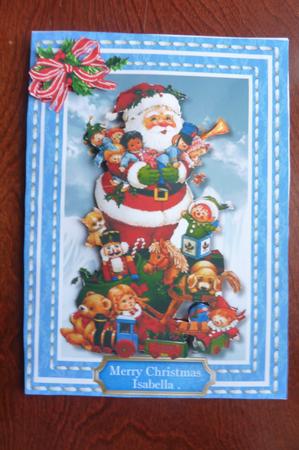 Santa with Thi Christmas Toys by Rosina Walker