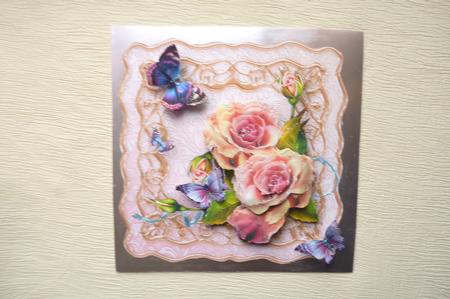 Rosy Posy Wavy Edge Card Mini Kit by Rosina Walker
