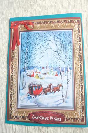 Christmas Carraige in the Snow  by Rosina Walker