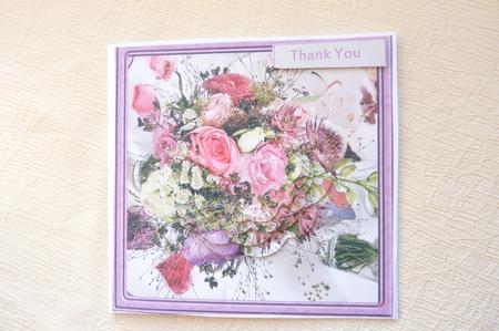 Table Decoration Flowers Card and Stacker by Rosina Walker