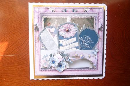 For You Some Flowers Cardtopper with Inlet 135 by Rosina Walker