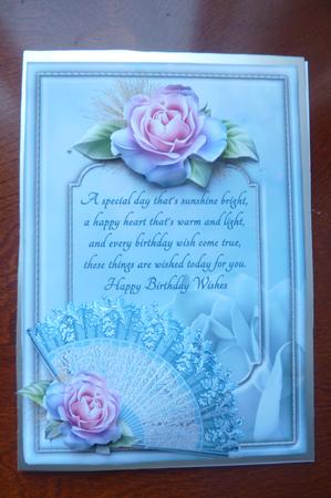 Frosted Dreams with Roses and Fan by Rosina Walker