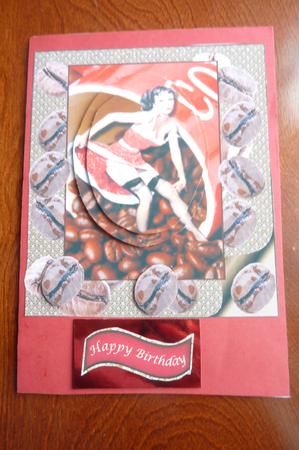 Coffee Bean Pinup with Oval Pyramid Layers by Rosina Walker