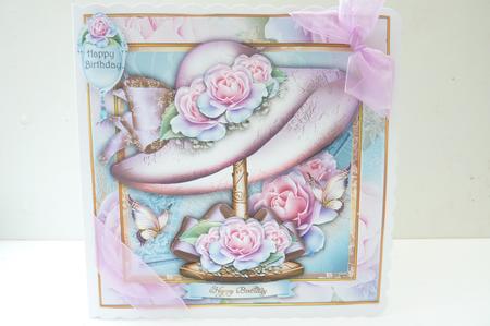 Pretty Vintage Soft Hat with Roses by Rosina Walker