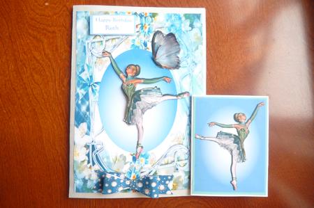 Ballerina and Butterfly in Frame by Rosina Walker