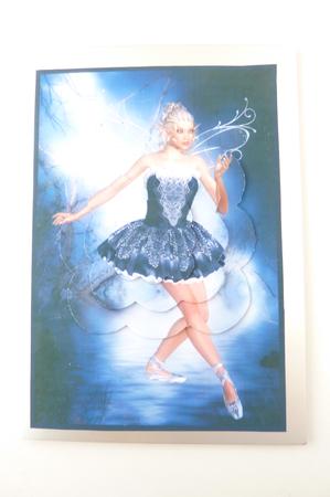 Ballerina Fairy Scalloped Pyramid 1 by Rosina Walker