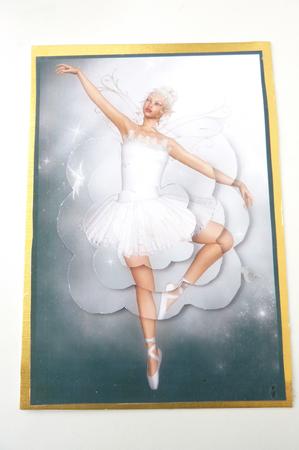 Ballerina Fairy Scalloped Pyramid 4 by Rosina Walker