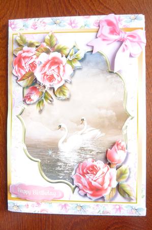 Beautiful Roses and Swans by Rosina Walker