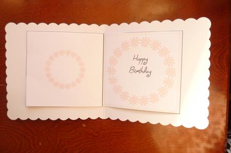 Happy Birthday Flower Circle 2 - 5 Inch Square Insert by Rosina Walker