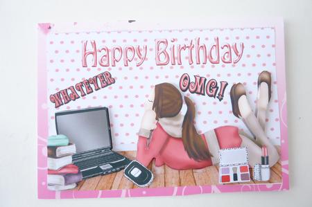 Girl with Laptop and Attitide A4 by Rosina Walker