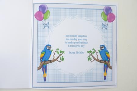Jungle Parrot Insert to Match Cup603512_719 by Rosina Walker