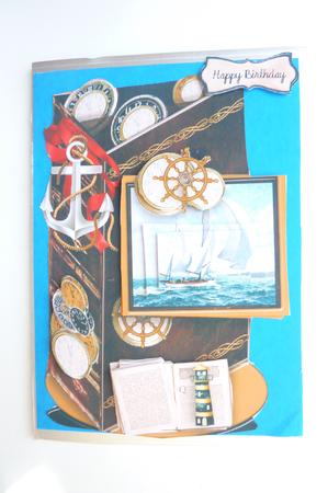 Sailing Journal Male Card by Rosina Walker