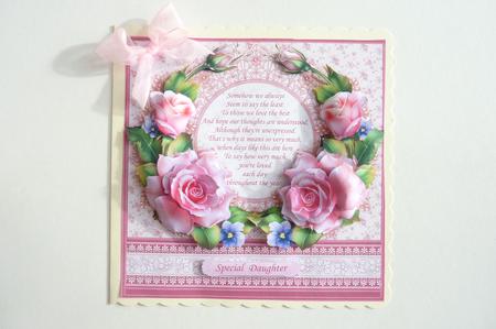 Pink Spring Rose & Verse 8x8 Mini Kit & Decoupage by Rosina Walker