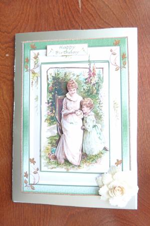Just for You Decoupage Card Front by Rosina Walker