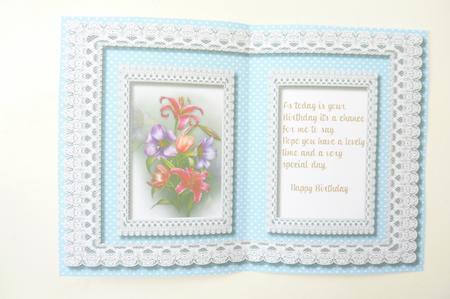 Blue Incert with Verse . by Rosina Walker