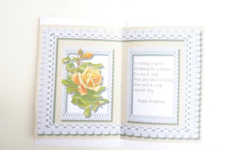 Buff Incert with Verses. by Rosina Walker