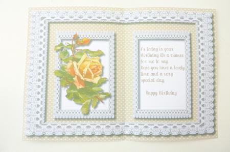 Yellow Incert with Verse by Rosina Walker