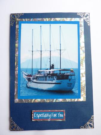 Boating Stagger Card by Rosina Walker