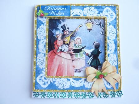 Carol Singers - Best of Both Worlds 5" Topper or Card Front by Rosina Walker