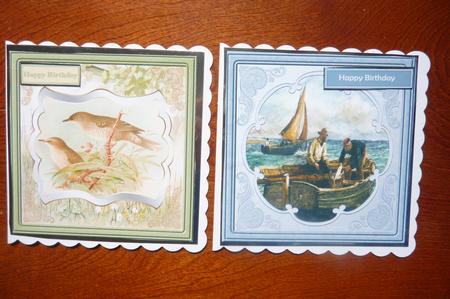 Bringing the Fish to the Boat, Warbler Birds Toppers by Rosina Walker